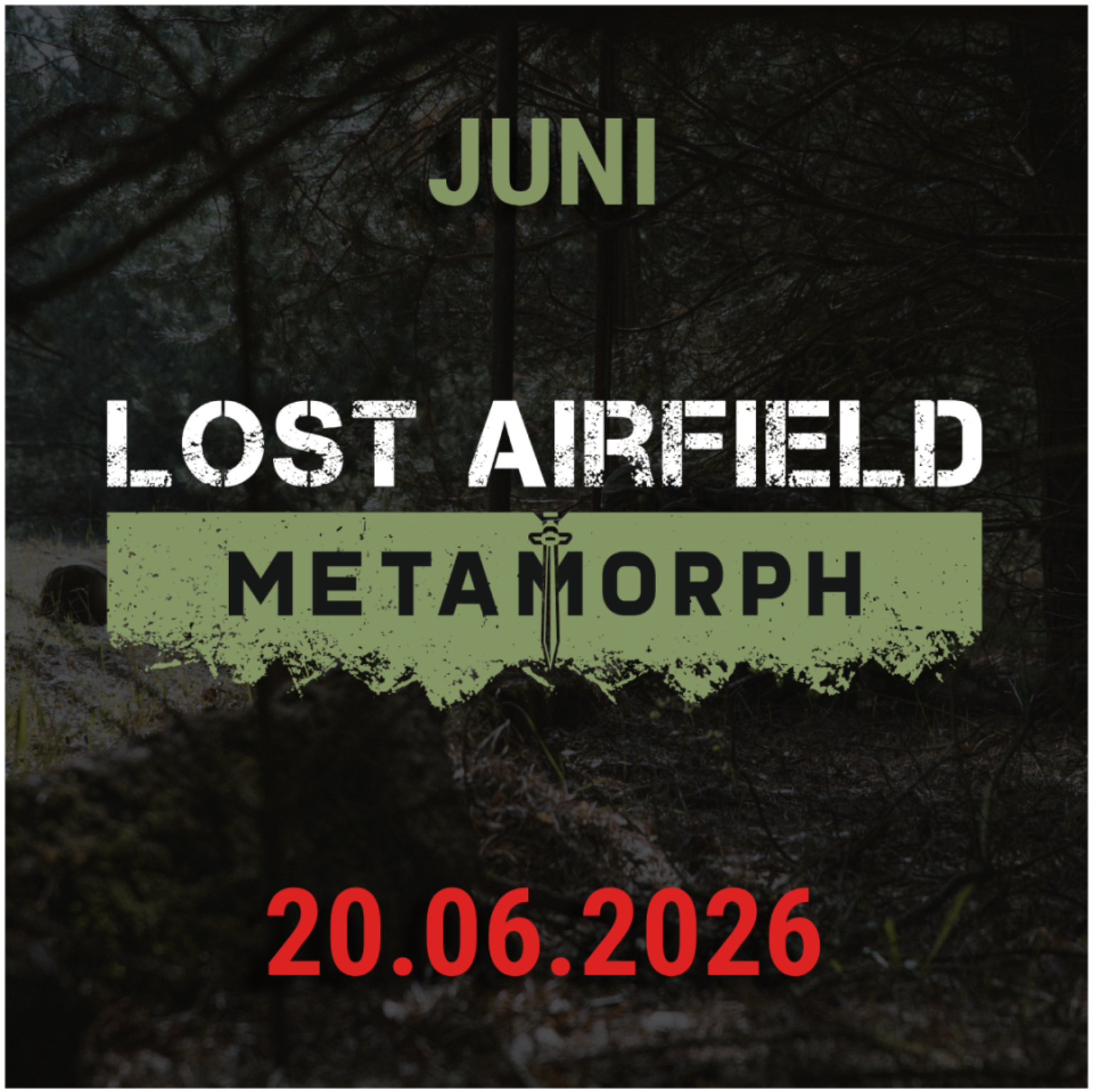 LOST AIRFIELD - 20. Juni 2026 - Event Ticket Team Rot